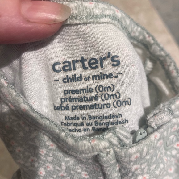 10/$20 Christmas sale! Green Patterned Infant Sleeper Mix, Match, and Bundle - Picture 3 of 3